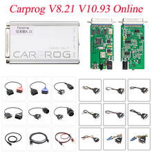 Carprog v8.21 v10.93 programador on-line, ferramenta de reparo completo de chip ecu, ferramenta de sintonização mais autorização com todos os 21 adaptadores 2024 - compre barato