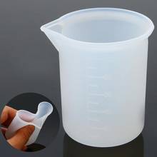 Одноразовый силиконовый мерный стакан «сделай сам», инструмент ручной работы со шкалой, 100 мл, пластиковая чашка 2024 - купить недорого
