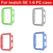 colorful plastic Diamond shell For Apple watch cover SE case band 44mm 40mm 38 42mm For iwatch bumper series 6 5 4 3 2 1 2024 - buy cheap