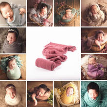 Manta de algodón elástico para fotografía de bebé recién nacido, accesorios de fondo para sesión de fotos, 40x180cm 2024 - compra barato
