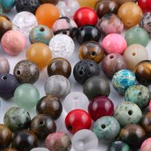 Mix Natural Stone Beads Agates Amazonite Unakite Stone 6 8mm Loose Beads for Jewelry Making Necklace DIY Bracelet 2024 - buy cheap