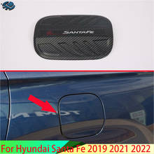 For Hyundai Santa Fe 2019-2022Car Accessories Carbon Fiber Style fuel tank cap cover car-styling trim oil fuel cap protective 2024 - buy cheap