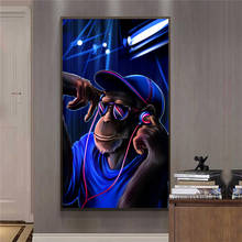 GOODECOR-pintura al óleo abstracta impresa sobre lienzo, carteles e impresiones de música de DJ, mono, imágenes artísticas de pared para sala de estar 2024 - compra barato