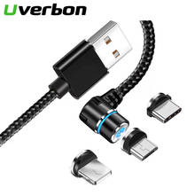 Magnetic USB Cable 90 Degree Fast Charging Type C Cable Magnet Charger Data Wire Charge Micro USB Cabo Phone Game Cable USB Cord 2024 - buy cheap