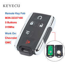 Keyecu удаленный авто брелок 5 кнопок 315 МГц для Chevrolet Tahoe для GMC Yukon 2015 2016 2017 2018 2019 M3N-32337100 2024 - купить недорого