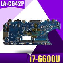 For DELL Latitude E5570 Laptop Motherboard ADM80 LA-C642P REV:1.0(A00) i7-6600U mainboard notebook PC 2024 - buy cheap