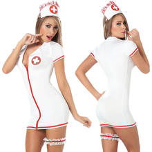 Cosplay Sexy Nurse Uniform Sexy Erotic Lingerie Women Sexy Lace Sleepwear Lingerie Cosplay Temptation Zipper Underwear Dress 2024 - buy cheap