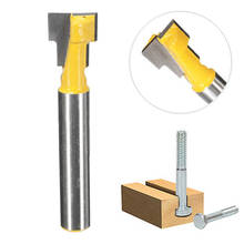 2018 NEW 1 / 4Inch Shank Yellow T Slot Lock Hole Router Bit Woodworking Steel Engraving Milling Cutter DIY Tool 2024 - buy cheap