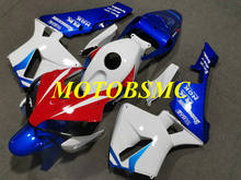 Kit carenagem para cbr600rr f5 05 06 cbr 600 rr cbr 600rr cbr600 2005 2006 branco azul carenagens carroçaria + presentes hg65 2024 - compre barato