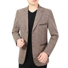 Nova marca primavera outono fino casual masculino blazer masculino blazer masculino masculino blazer masculino tamanho M-3XL 2024 - compre barato