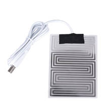 3.7V~5V Carbon Fiber Heating Pad Hand Warmer USB Heating Film Electric Winter Infrared Fever Heat Mat 2024 - buy cheap