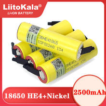 Liitokala-bateria recarregável, 2500mah, li-lon, 18650 v, 15a, 20a, bateria recarregável + folha de níquel para faça você mesmo 2024 - compre barato