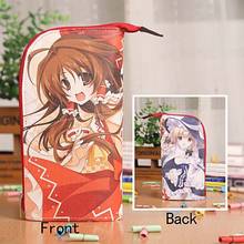 Anime TouHou Project Reimu&Marisa Waterproof PU Stationery Pouch/Brush Pot/Pen Holder/Pencil Case Bag/Office School Supplies 2024 - buy cheap