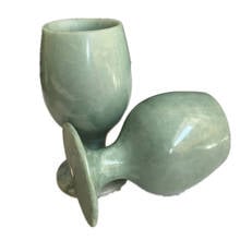 Pure natural delicate China Jade hand Carved a pair of wine cup teacup 2024 - buy cheap