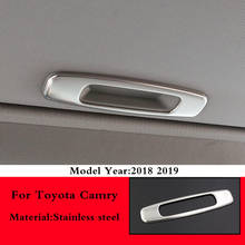 Manija de techo de acero inoxidable para coche Toyota Camry 70 XV70, accesorios de tira embellecedora, cubierta de marco, 2018 2019 2020 2024 - compra barato