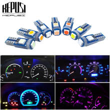 10Pcs T5 W1.2W 27 74 86 206 LED Car Interior Light Auto Side Wedge Dashboard Gauge Instrument Lamp Bulb Super Bright 3 SMD 3030 2024 - buy cheap