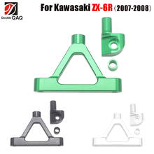 Estabilizador de dirección de aluminio para motocicleta, Kit de soporte de montaje para Kawasaki ZX6R ZX-6R 2007-2008, Envío Gratis 2024 - compra barato