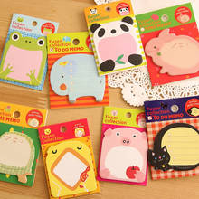 1 Piece Stickers Cute Kawaii Animal Sticky Notes Post Notepad Filofax Memo Pads Office School Supply Stationery Zoo Panda Cat 2024 - buy cheap