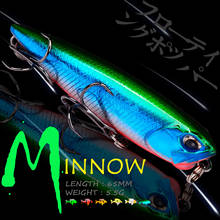 WALK FISH 65MM 5.5G Fishing Lure Minnow Floating Hard Bait Saltwater Artificial Bait Pesca Carp Trout Fishing Tackle 2024 - buy cheap