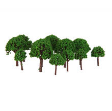 50pcs  Trees Model Forest Plants Making Accessories Z T Scale Train Railway Railroad Scenery Diorama or Layout 2024 - buy cheap