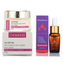 Chumolee Six Peptide Cream +kojic Acid Serum Anti Aging Wrinkle Whitening Freckle Face Cream Firming Peptide Cream Skin Care Set 2024 - buy cheap
