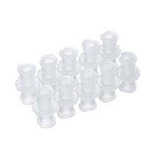 10Pcs/Lot Plastic Transparent Polypropylene Female to Female Coupler Luer Syringe Connector with 4mm Aperture 2024 - buy cheap