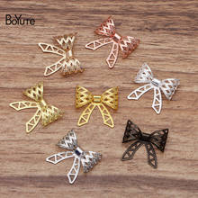 BoYuTe (50 Pieces/Lot) 20MM Metal Brass Filigree Bowknot Findings Diy Hand Made Jewelry Making Accessories Wholesale 2024 - buy cheap