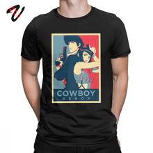 Cowboy Bebop Men's T Shirt Anime Tshirt Japan Spike Faye Space Cotton Short Sleeve Tees Custom Mens T-Shirt Plus Size Clothes 2024 - buy cheap