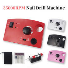 Máquina pulidora eléctrica para uñas, equipo de pulido y pedicura, 35000RPM, juegos de fresas 2024 - compra barato