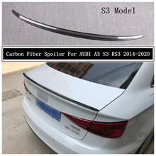 Carbon Fiber Spoiler For AUDI A3 S3 RS3 2014 2015 2016 2017 2018 2019 2020 Wing Lip Spoilers High Quality Car Accessories 2024 - buy cheap