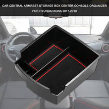 Car Central Armrest Storage Box Center Console Organizer Center Console Tray Replacement For Hyundai Kona 2017-2019 2024 - buy cheap