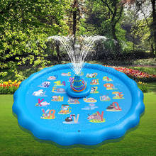 170cm novo inflável virola spray de água redonda respingo de água jogar piscina jogando sprinkler esteira quintal diversão ao ar livre pvc piscinas 2024 - compre barato