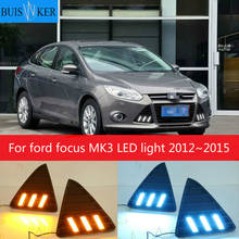 For Ford Focus 3 LED headlight for ford focus MK3 LED light 2012~2015 LED Daytime Running Lights DRL fog lights Cover headlights 2024 - buy cheap