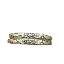 Collect old silver double fish lotus bracelet archaized open bracelet pair 2024 - buy cheap
