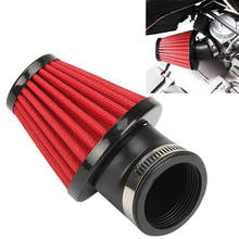 Dual Layer Stainless Steel Mesh+Rubber Inlet Air Filter 48 mm Motorcycle Cold Air Inlet Intake Filter Cleaner 2024 - buy cheap