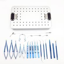 Ophthalmic Cataract Eye Micro Surgery Instruments with sterilization case box 21PCS 2024 - buy cheap