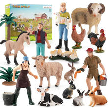 Лидер продаж, имитация фермы, модель животных в мире, игрушки для девочек и мальчиков, игрушки, дойная коза, лошадь, ежик, курица, украшения, детская игрушка для обучения обучению 2024 - купить недорого