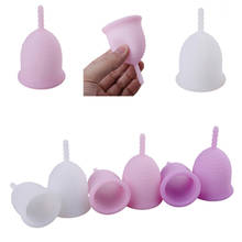 Copa Menstrual para mujer, higiene femenina, taza médica de silicona, copa Menstrual reutilizable para mujer, almohadillas menstruales, accesorios Bidets 2024 - compra barato