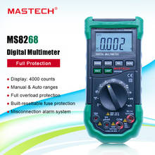 Mastech-multímetro elétrico ms8s8, testador de frequência e voltímetro, amperímetro, proteção automática completa 2024 - compre barato