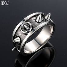 BOCAI-Anillo de Plata de Ley 925 auténtica para hombre, diseño original, personalizado 2024 - compra barato