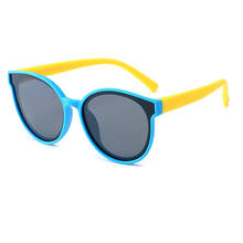 Gafas de sol redondas polarizadas MAXJULI para niños, gafas de sol de diseño de marca para niños y niñas, gafas de espejo UV de protección para exteriores 7011 2024 - compra barato