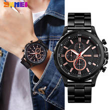 SKMEI New Outdoor Sports Men's Watch Military Stopwatch Quartz Male Wristwatch Business Waterproof Stainless Steel Clock Relogio 2024 - buy cheap