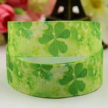 22mm,25mm,38mm,75mm St. Patrick's Day Cartoon Printed grosgrain ribbon party decoration DIY Hairbow 10 Yards X-01046 2024 - buy cheap