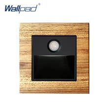 Wallpad Motion Sensor Footlights Porch Corridor Corner Lamp Switch Natural Wood Panel Intelligent Sensor Light up in dark 2024 - buy cheap