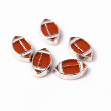 12pcs/lot American Football Floating Charms Enamel Sports Charms Living Glass Memory Lockets DIY Jewelry 2010 2024 - buy cheap