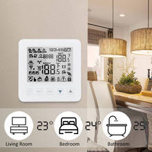 Controlador de temperatura inteligente 100-230 v 16a da sala do écran sensível do controle de voz do eco alexa do assoalho do termostato de wifi para o aquecimento elétrico 2024 - compre barato