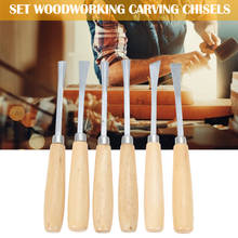 6Pcs Creative Wood Carving Hand Chisel Set Carbon Steel DIY Manual Carving Carpenters Sculpture Kit Lathe Gouges Tools 2024 - buy cheap
