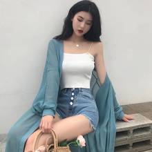 Womens Summer Cardigan Plus Long Loose Blouse Solid Color Ladies Beach Shirt Sexy Beach Chiffon Cover Up Tops 2024 - buy cheap