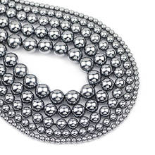 Hertzs-Cuentas espaciadoras sueltas de titanio de piedra Natural para la fabricación de joyas, accesorios para pulseras hechas a mano DIY, 4/6/8/10/12mm 2024 - compra barato