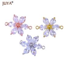 JUYA Diy bracelets necklace earrings accessories findings luxury Austrian crystal charms connectors for jewelry making gift 2024 - buy cheap
